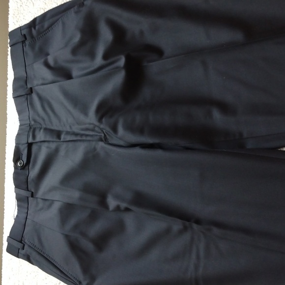 Paul Betenly Black Worsted Wool Pants  38 - 30.75 - Picture 4 of 13